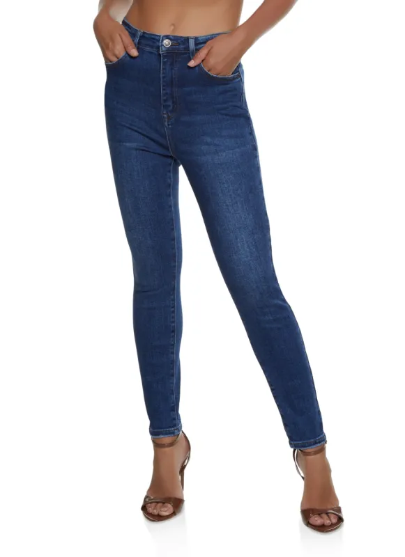 WAX Basic High Waisted Skinny Jeans sold by Rainbow