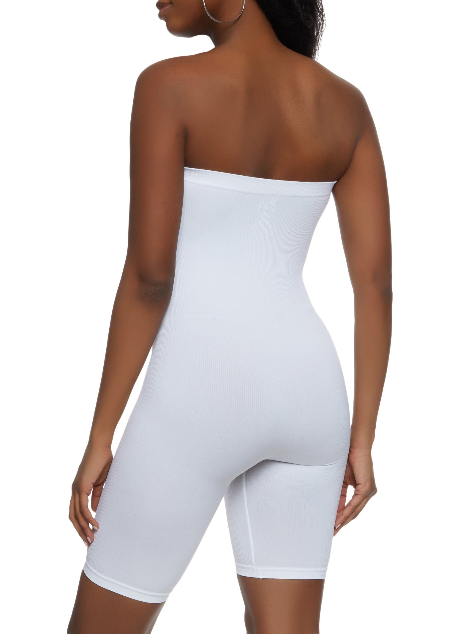 Seamless Ribbed Strapless Romper sold by Rainbow product image thumbnail 2