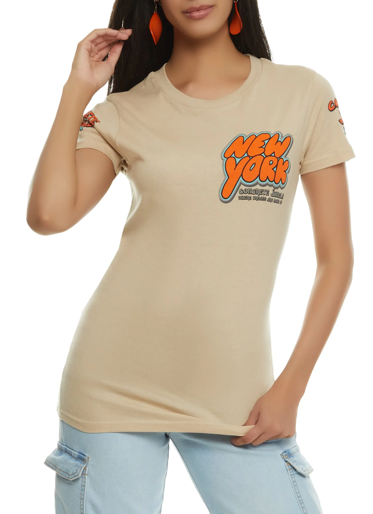 New York Graffiti Graphic Tee sold by Rainbow