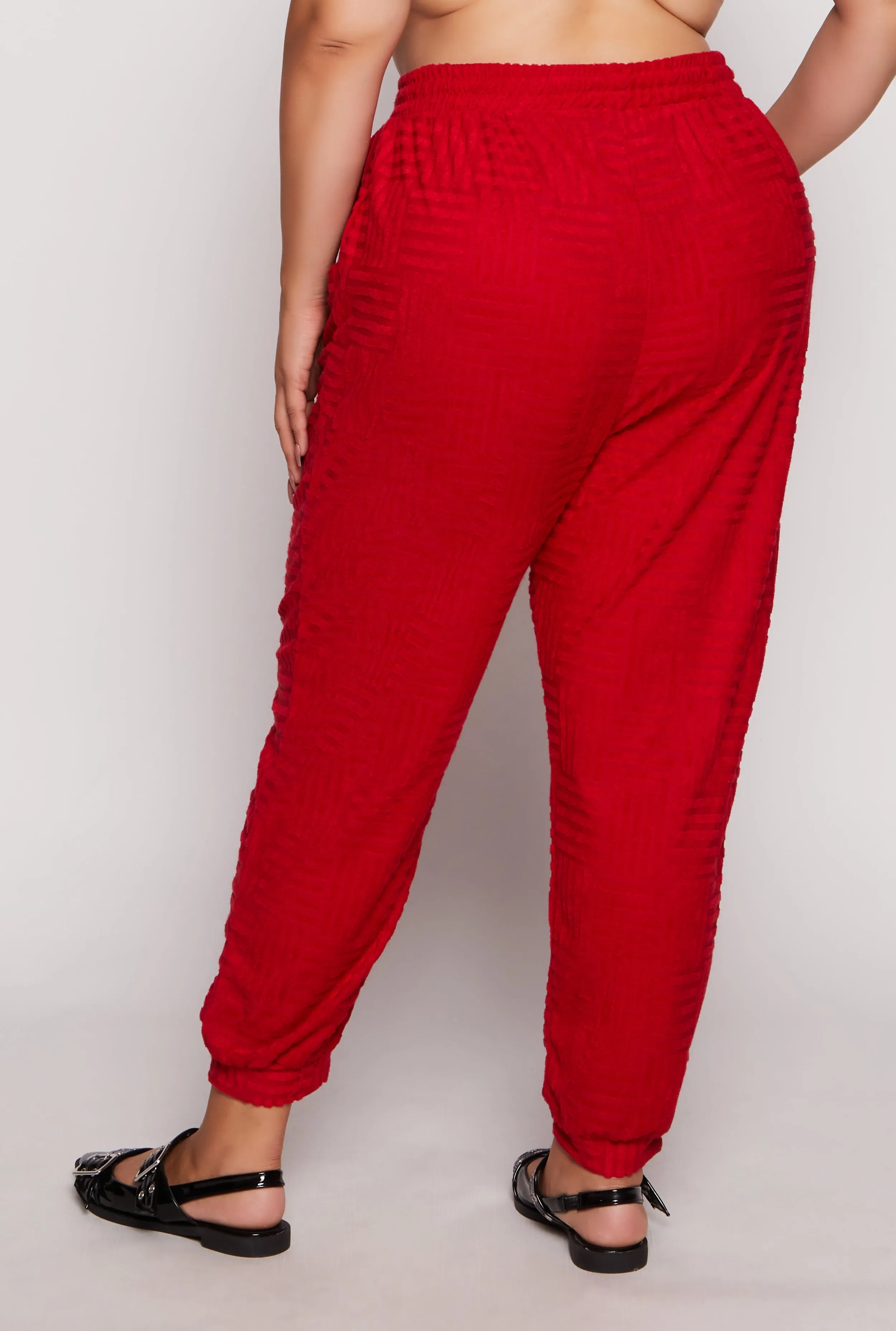Plus Size Chenille Drawstring Joggers sold by Rainbow product image thumbnail 3