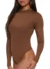Solid Mock Neck Long Sleeve Bodysuit sold by Rainbow
