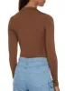 Solid Mock Neck Long Sleeve Bodysuit sold by Rainbow