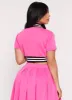 Daisy Short Sleeve Cropped Bomber Jacket sold by Rainbow