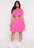 Daisy Short Sleeve Cropped Bomber Jacket sold by Rainbow