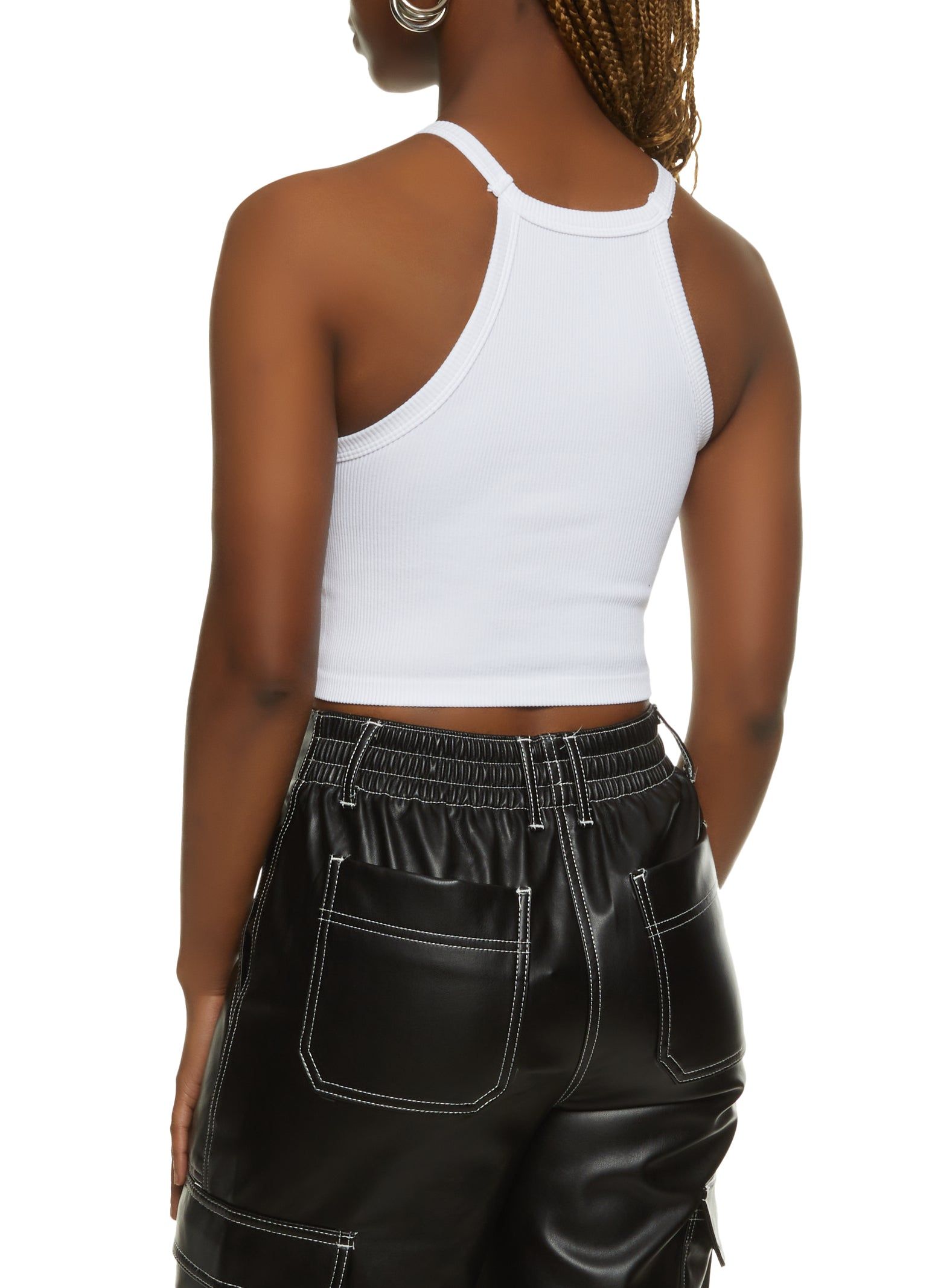 High Neck Cropped Cami sold by Rainbow product image thumbnail 2