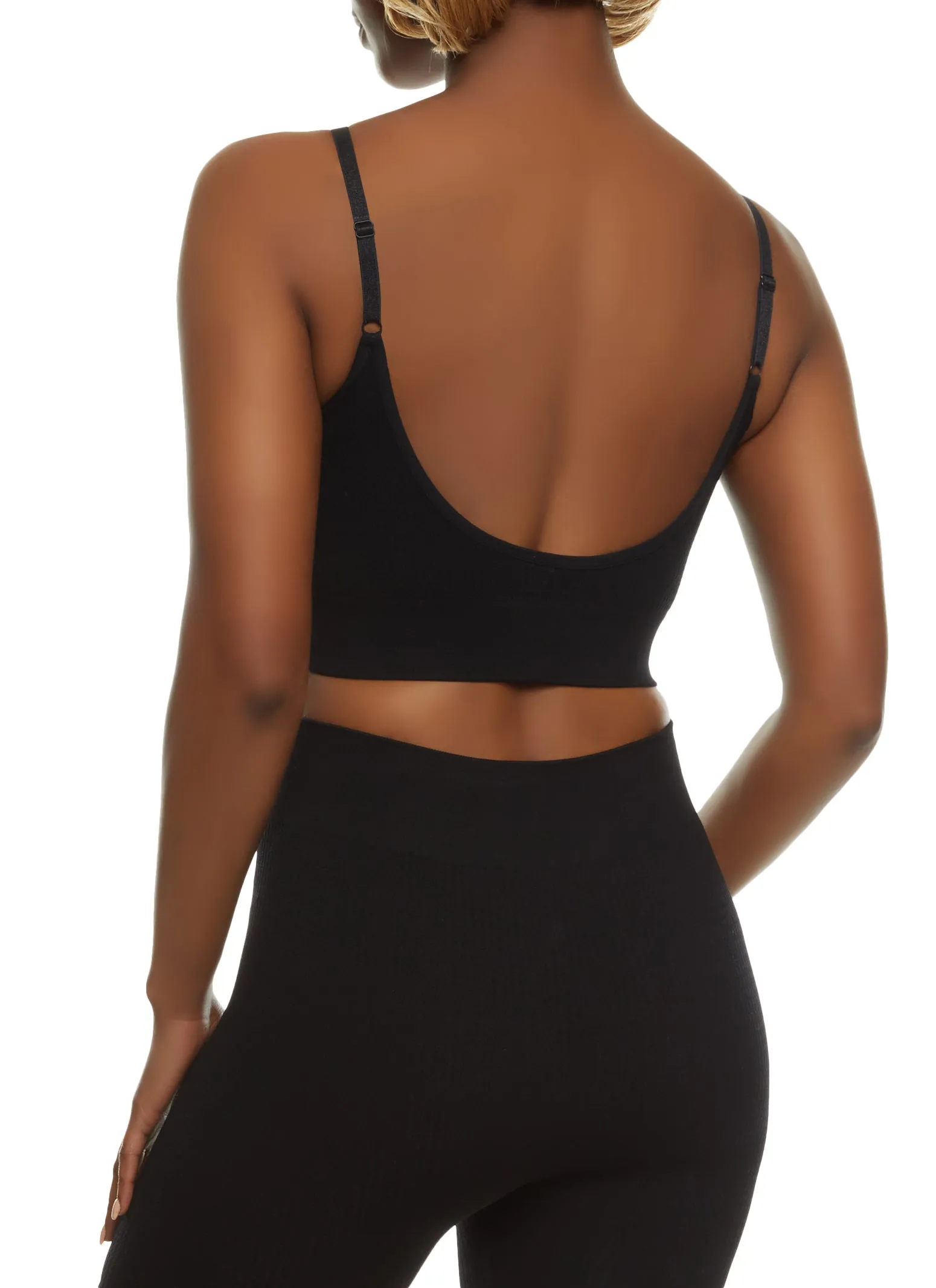 Seamless Textured Knit Scoop Neck Cami sold by Rainbow product image thumbnail 3