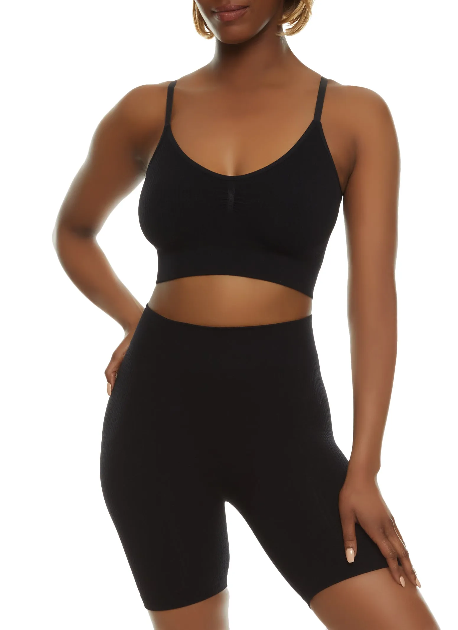 Seamless Textured Knit Scoop Neck Cami sold by Rainbow product image thumbnail 2