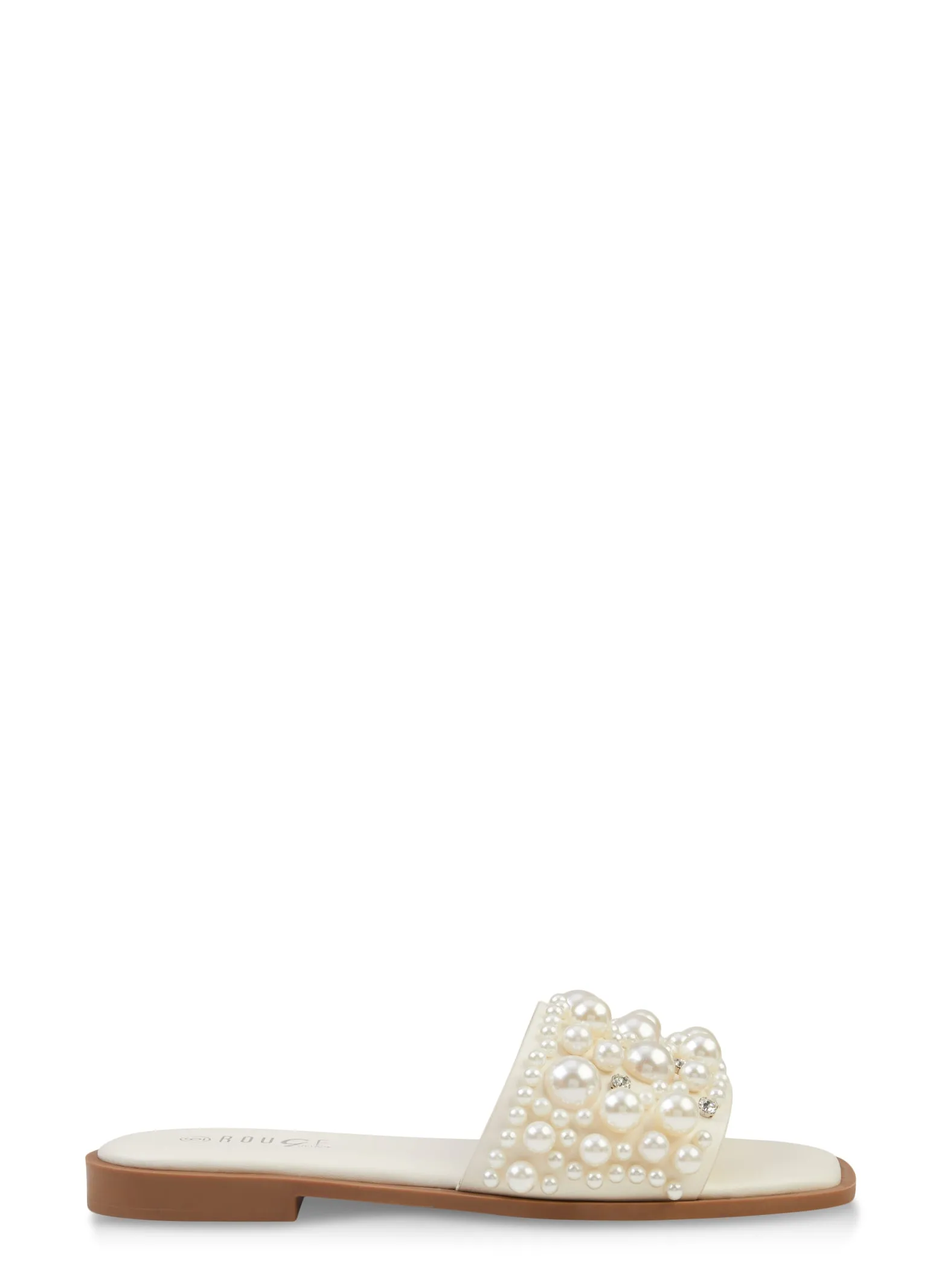 Faux Pearl Band Slide Sandals sold by Rainbow product image thumbnail 2