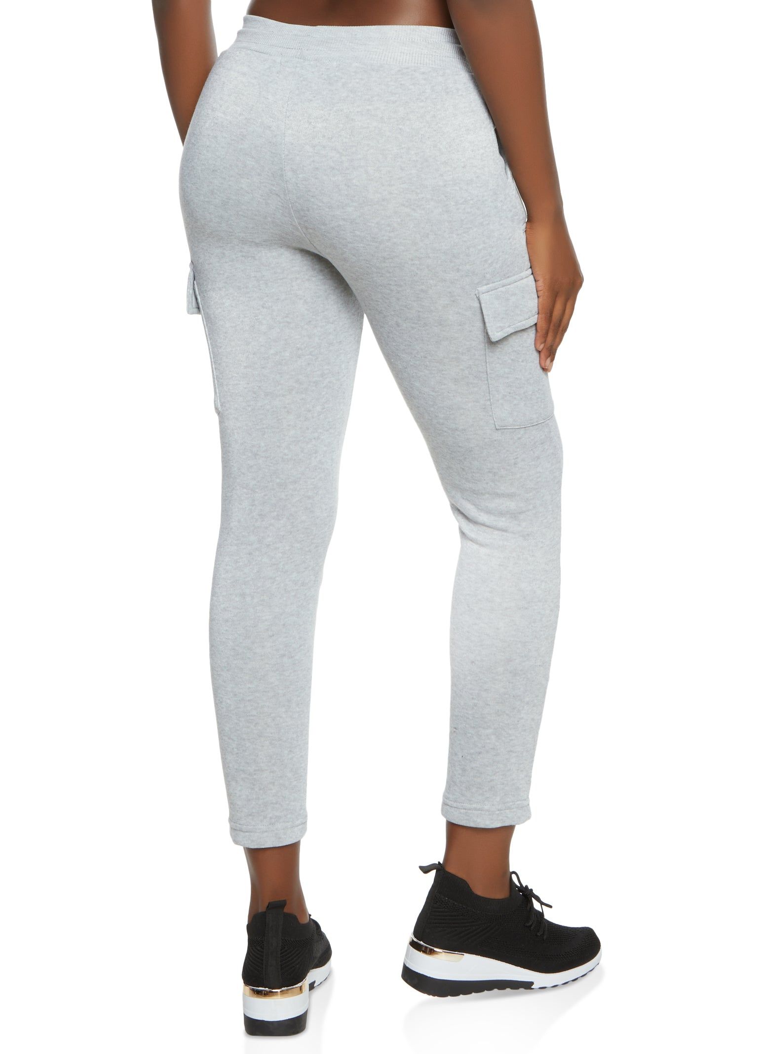 Fleece Drawstring Cargo Pocket Sweatpants sold by Rainbow product image thumbnail 2