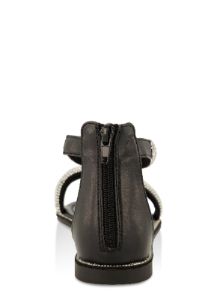 Rhinestone Puffy Ankle Strap Sandals sold by Rainbow
