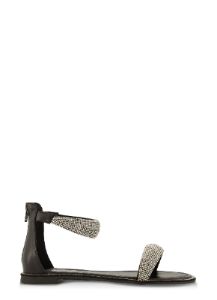 Rhinestone Puffy Ankle Strap Sandals sold by Rainbow