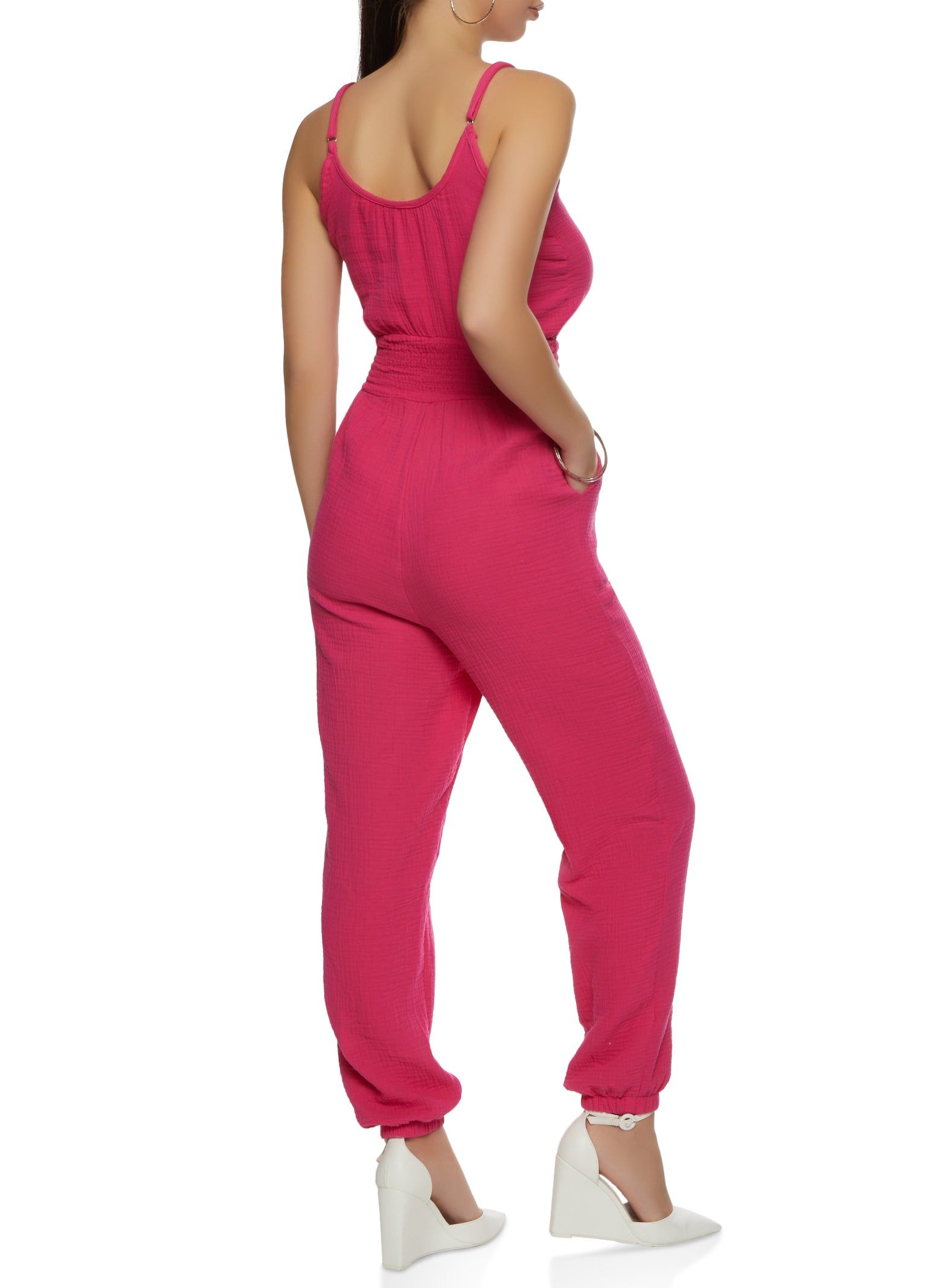 Smocked Waist Cami Jumpsuit sold by Rainbow product image thumbnail 2