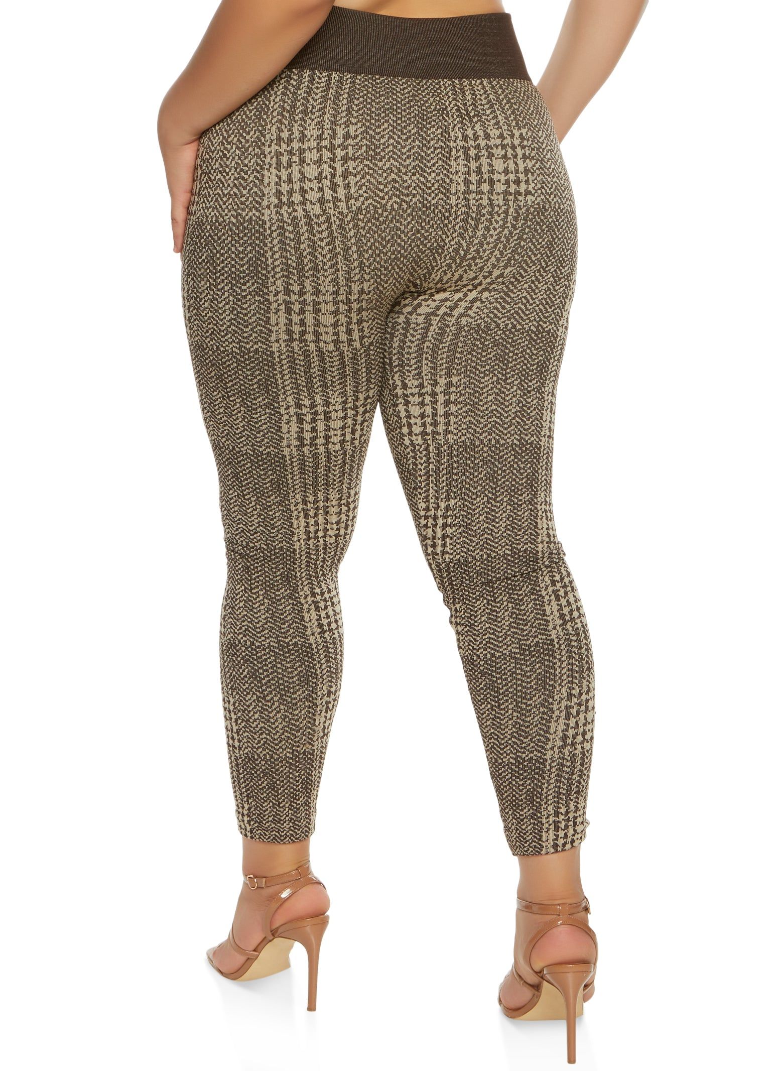 Plus Size Seamless Printed High Waist Leggings sold by Rainbow product image thumbnail 2