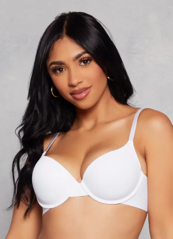 Basic Solid Plunge Bra sold by Rainbow