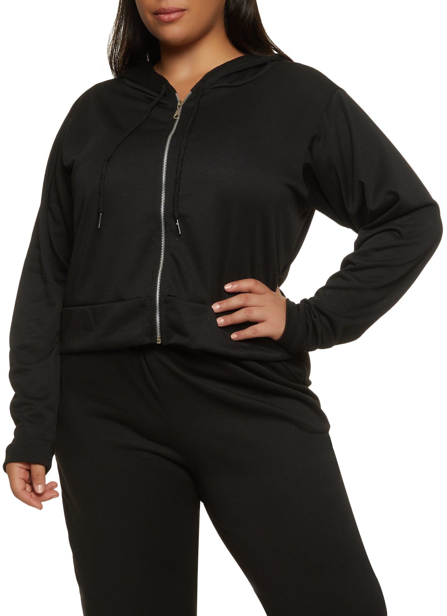 Plus Size Angel Rhinestone Studded Hoodie sold by Rainbow product image thumbnail 2