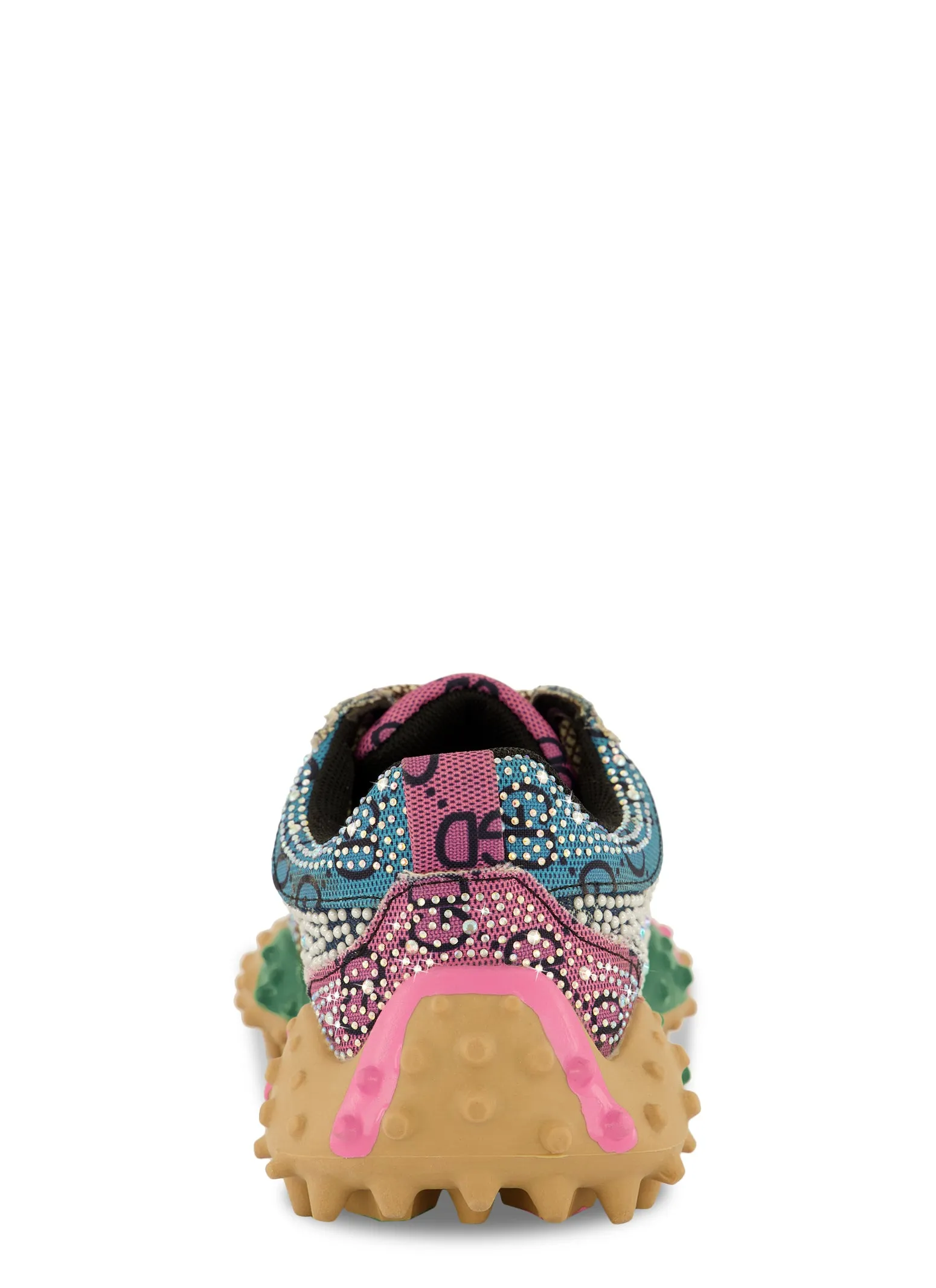 Rhinestone Color Block Printed Lace Up Sneakers sold by Rainbow product image thumbnail 3