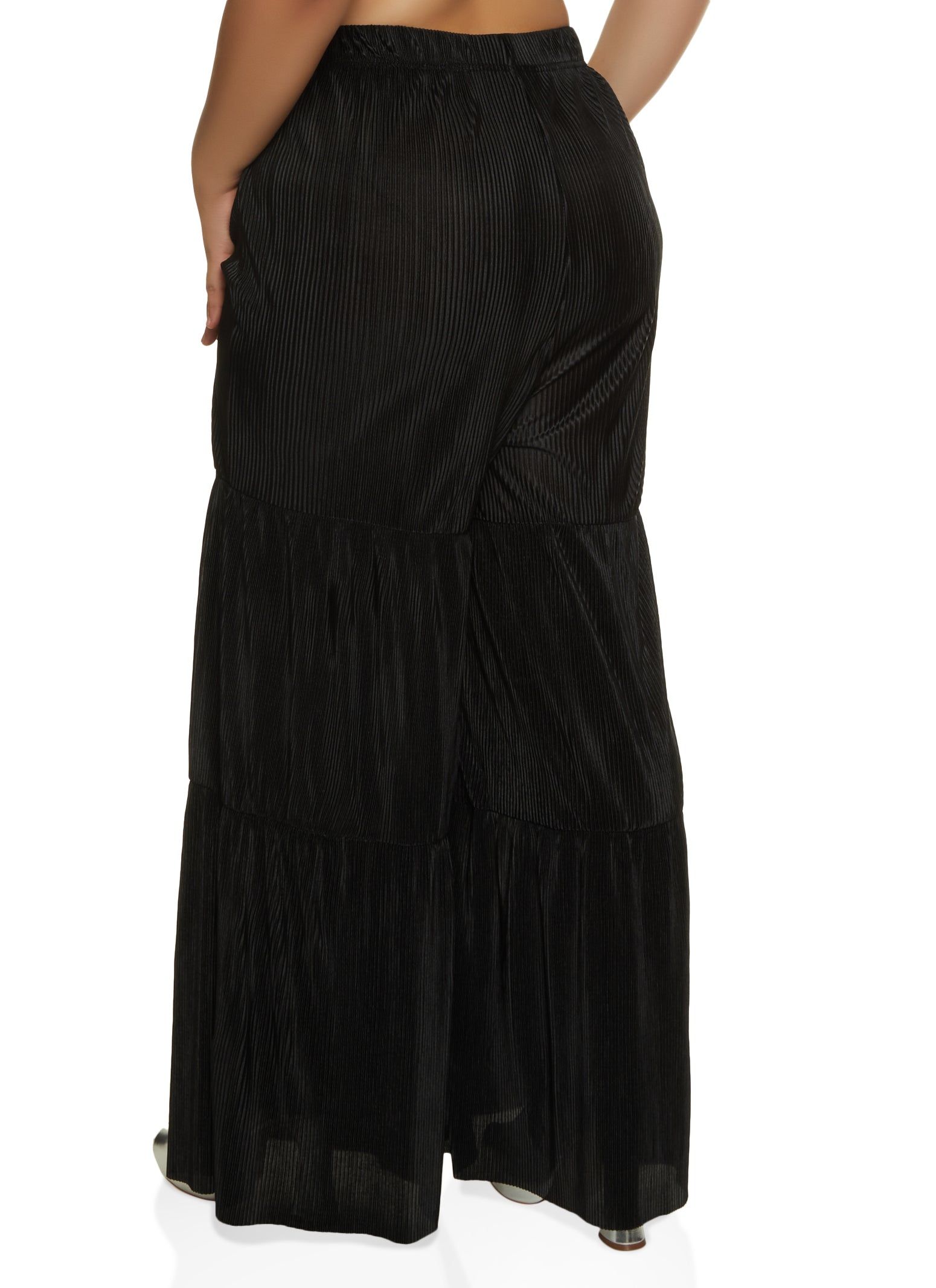 Plus Size Plisse Tiered Palazzo Pants sold by Rainbow product image thumbnail 2