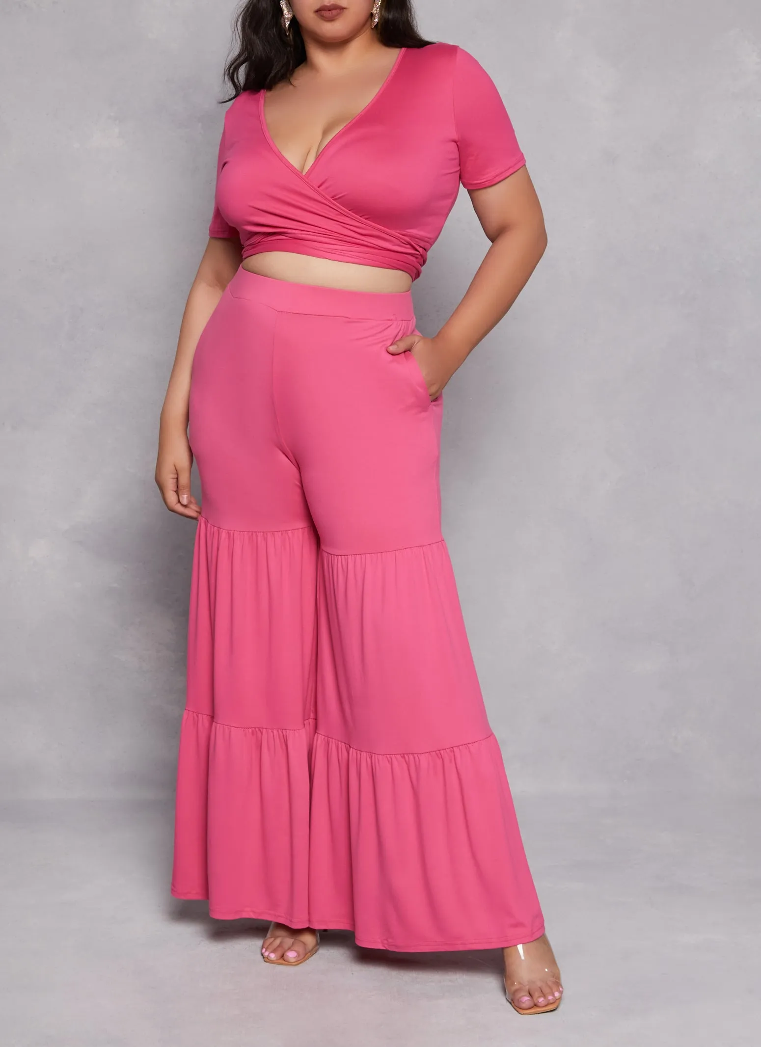 Plus Size Tiered Pants sold by Rainbow
