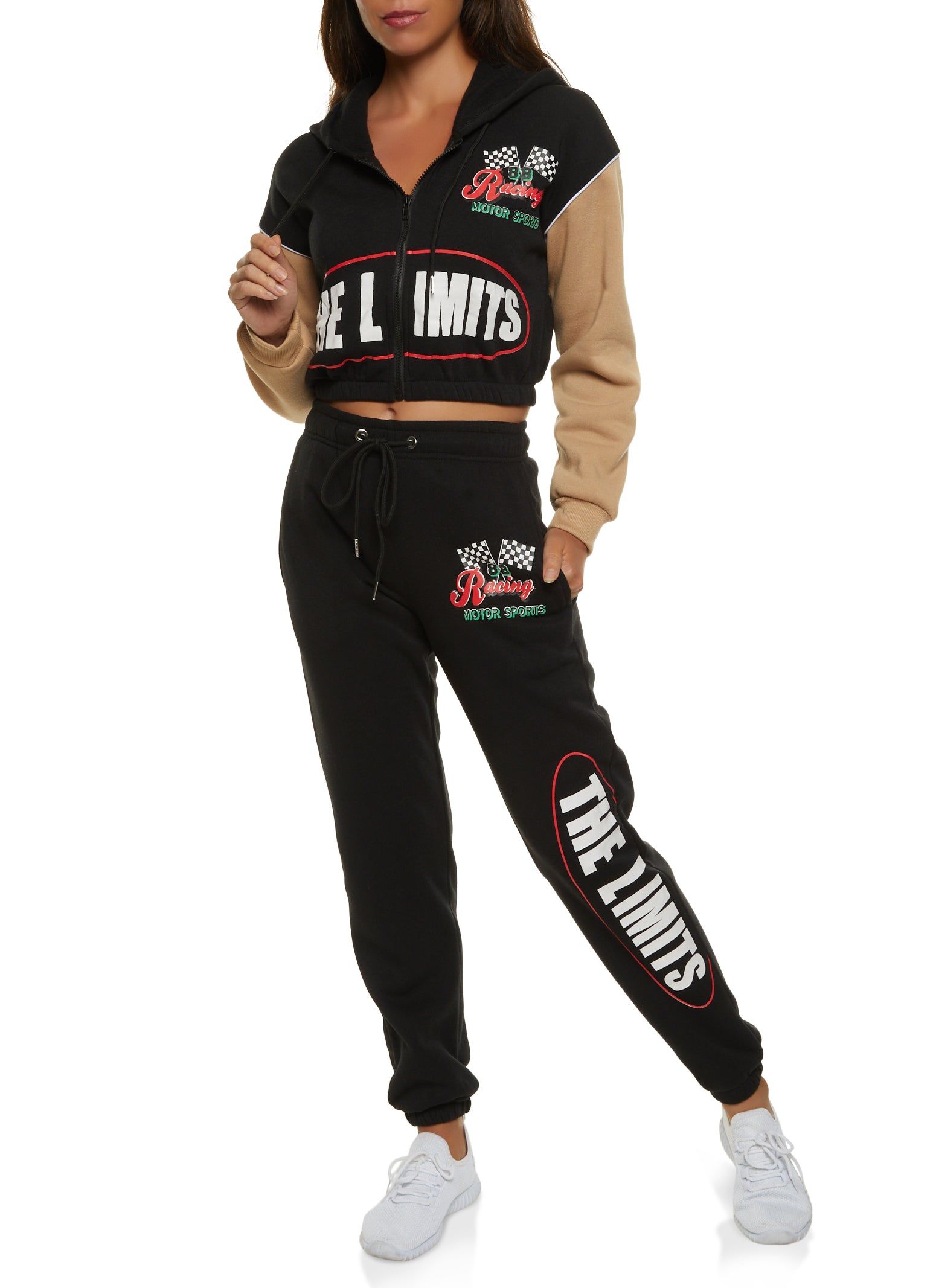 Racing Motor Sports Graphic Zip Front Hoodie sold by Rainbow product image thumbnail 2