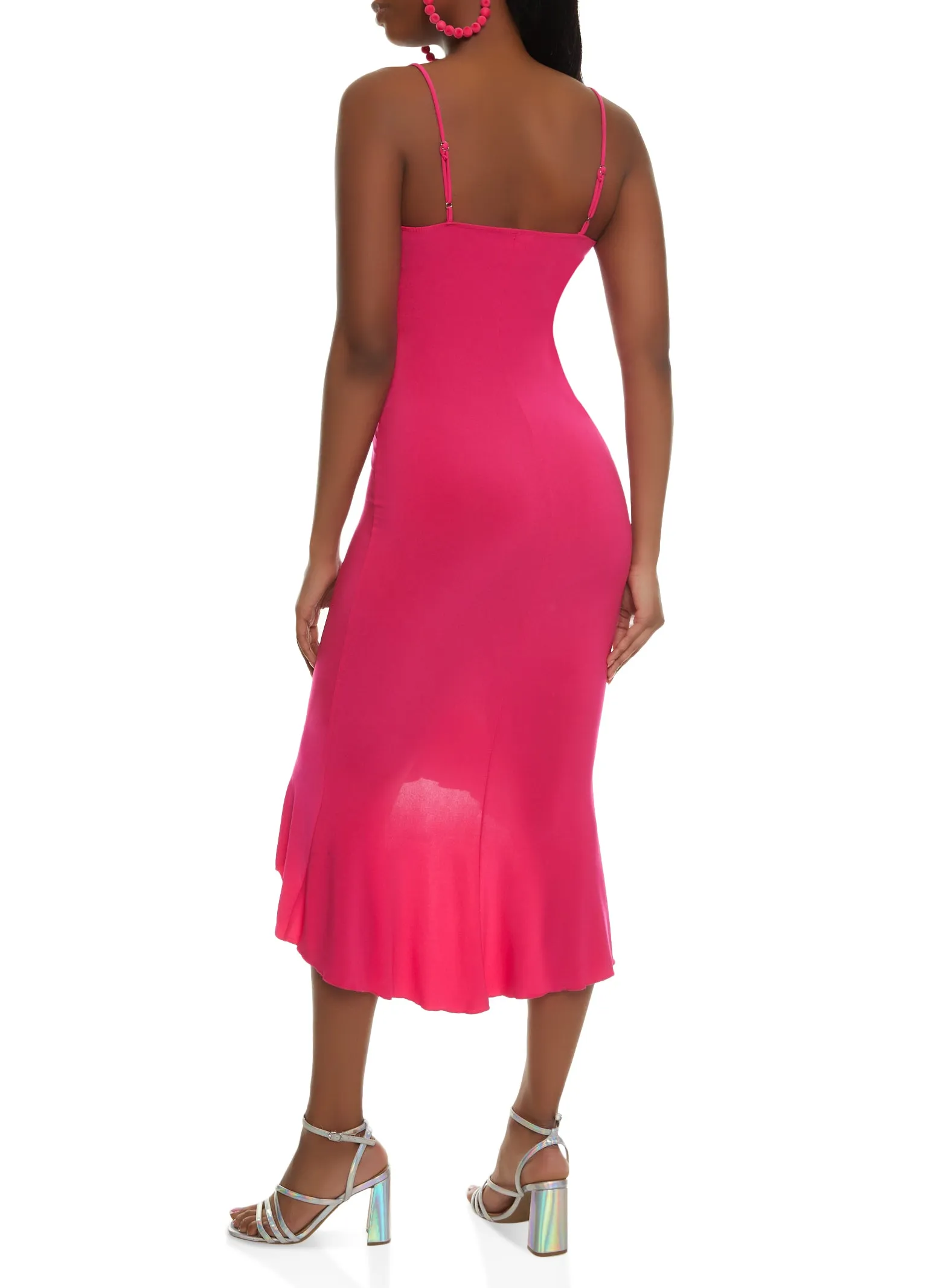 Ruffled High Low Flounce Hem Dress sold by Rainbow product image thumbnail 3