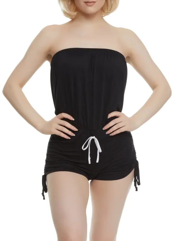 Ruched Side Tube Romper sold by Rainbow