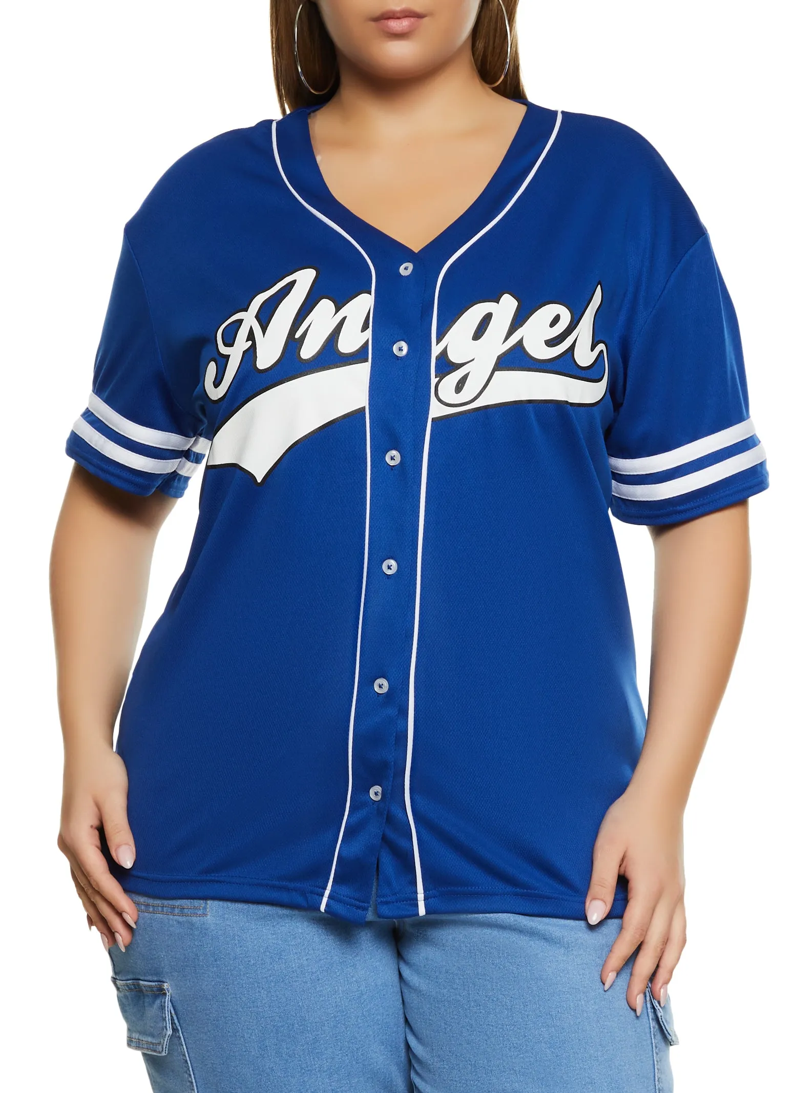 Plus Size Angel Baseball Shirt sold by Rainbow product image thumbnail 2