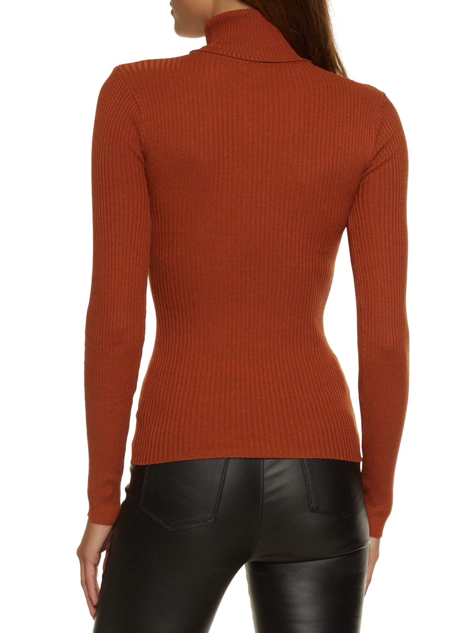Ribbed Knit Turtleneck Top sold by Rainbow product image thumbnail 2