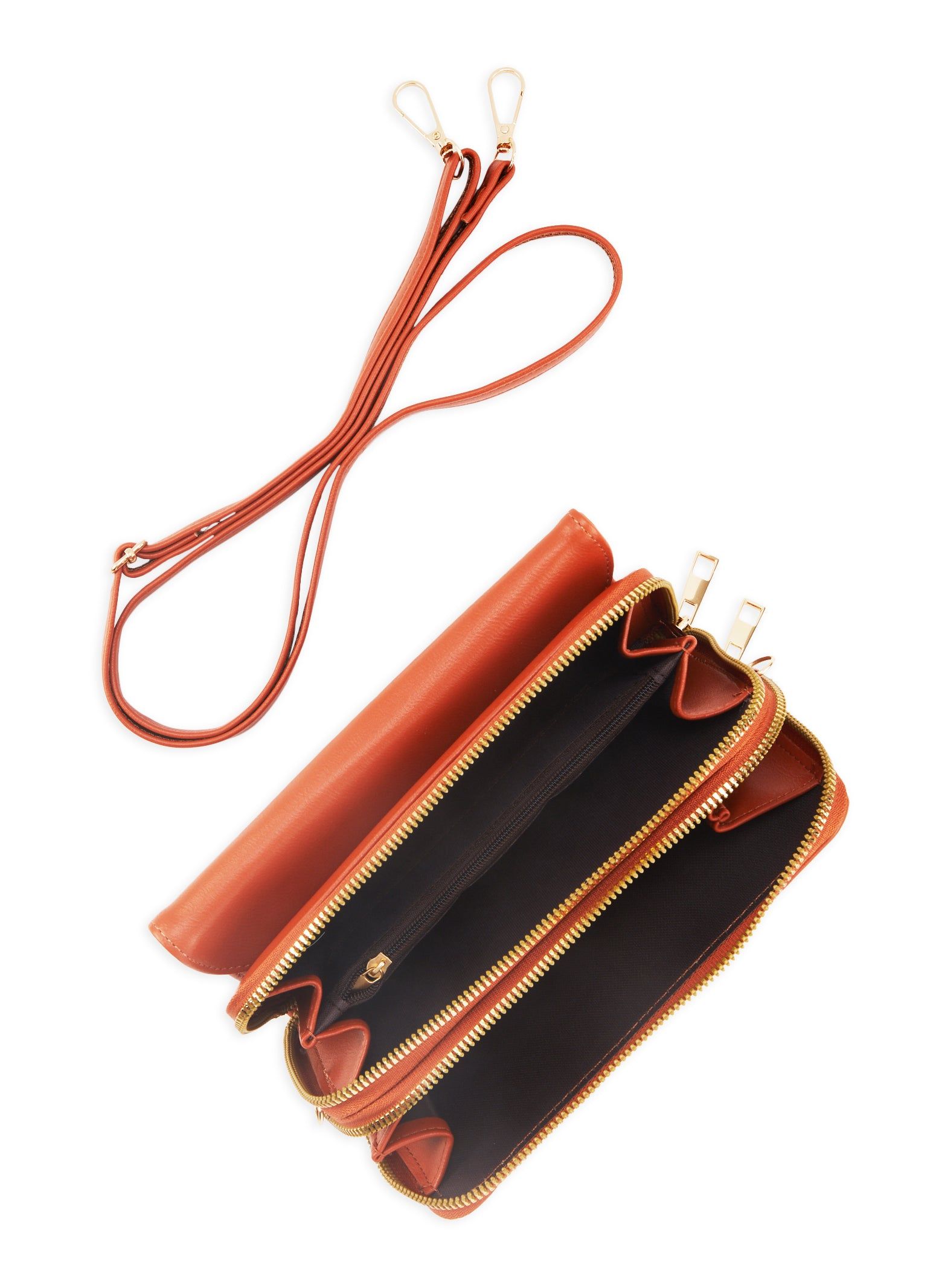 Double Buckle Flap Crossbody Bag sold by Rainbow product image thumbnail 5