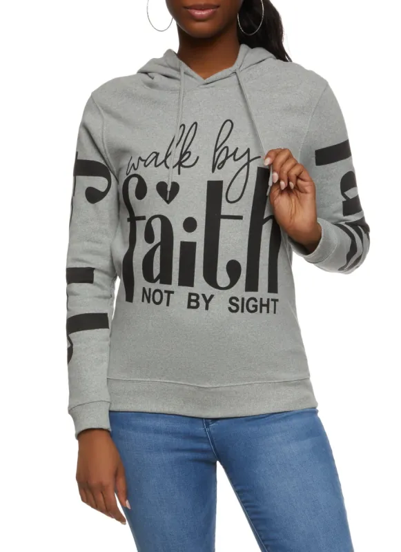 Walk By Faith Not By Sight Graphic Hoodie sold by Rainbow