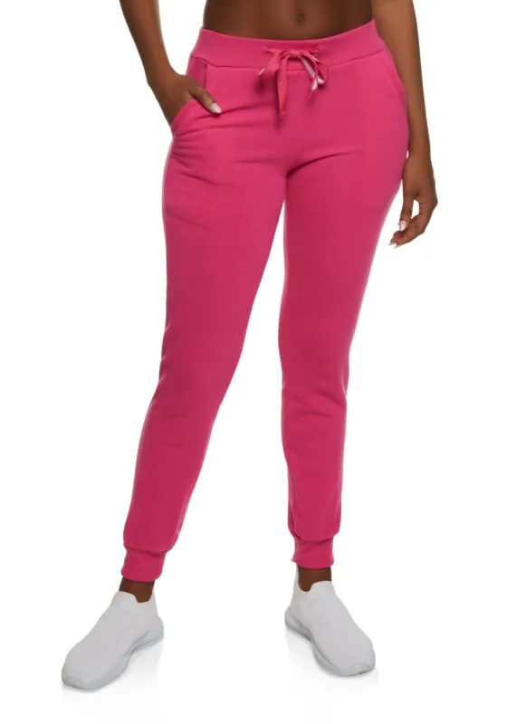 Fleece Pocket Drawstring Joggers sold by Rainbow