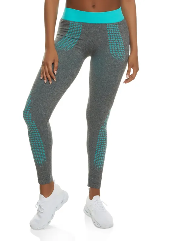 Seamless Polka Dot High Waisted Leggings sold by Rainbow