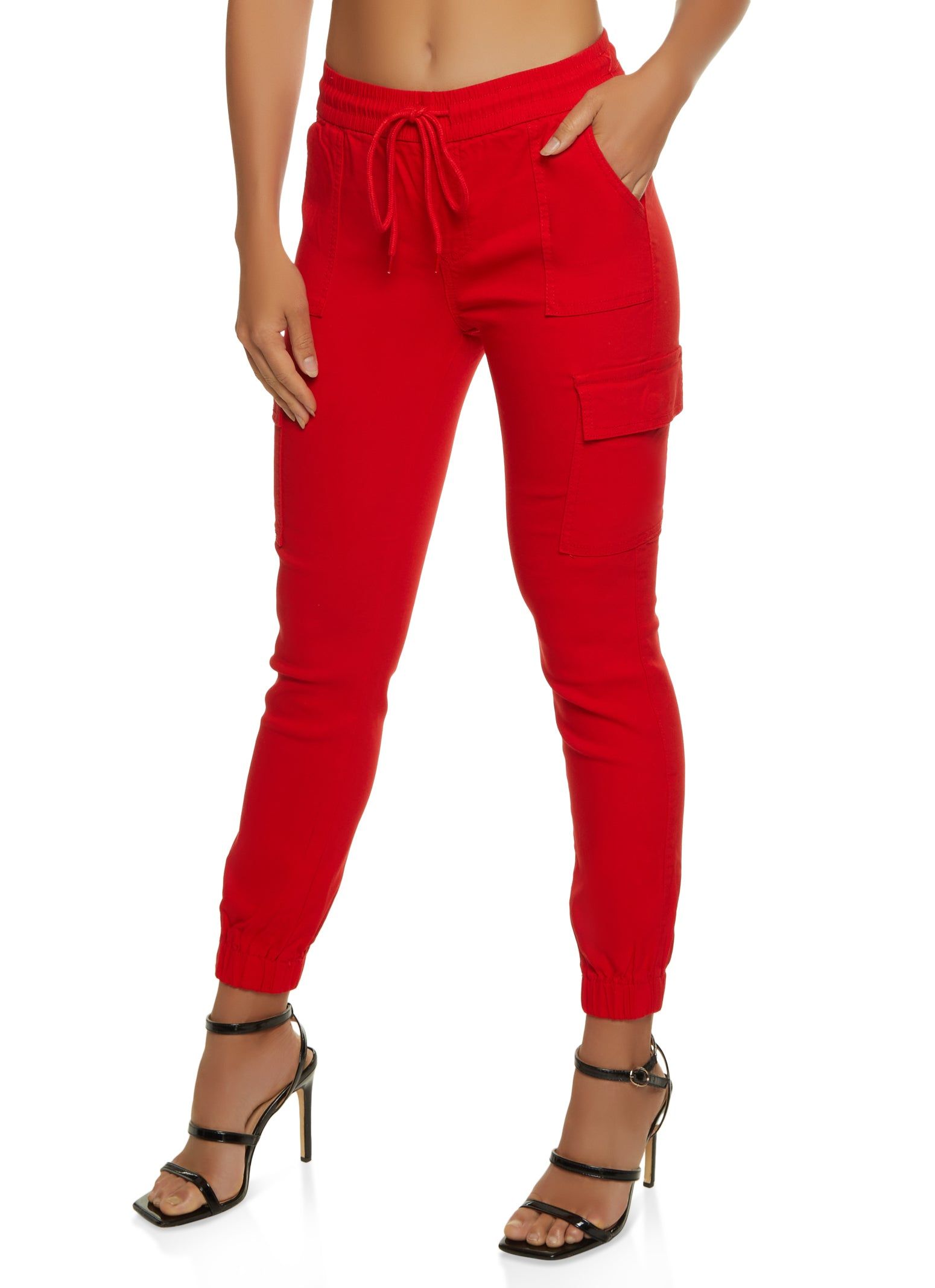 Drawstring Twill Joggers sold by Rainbow