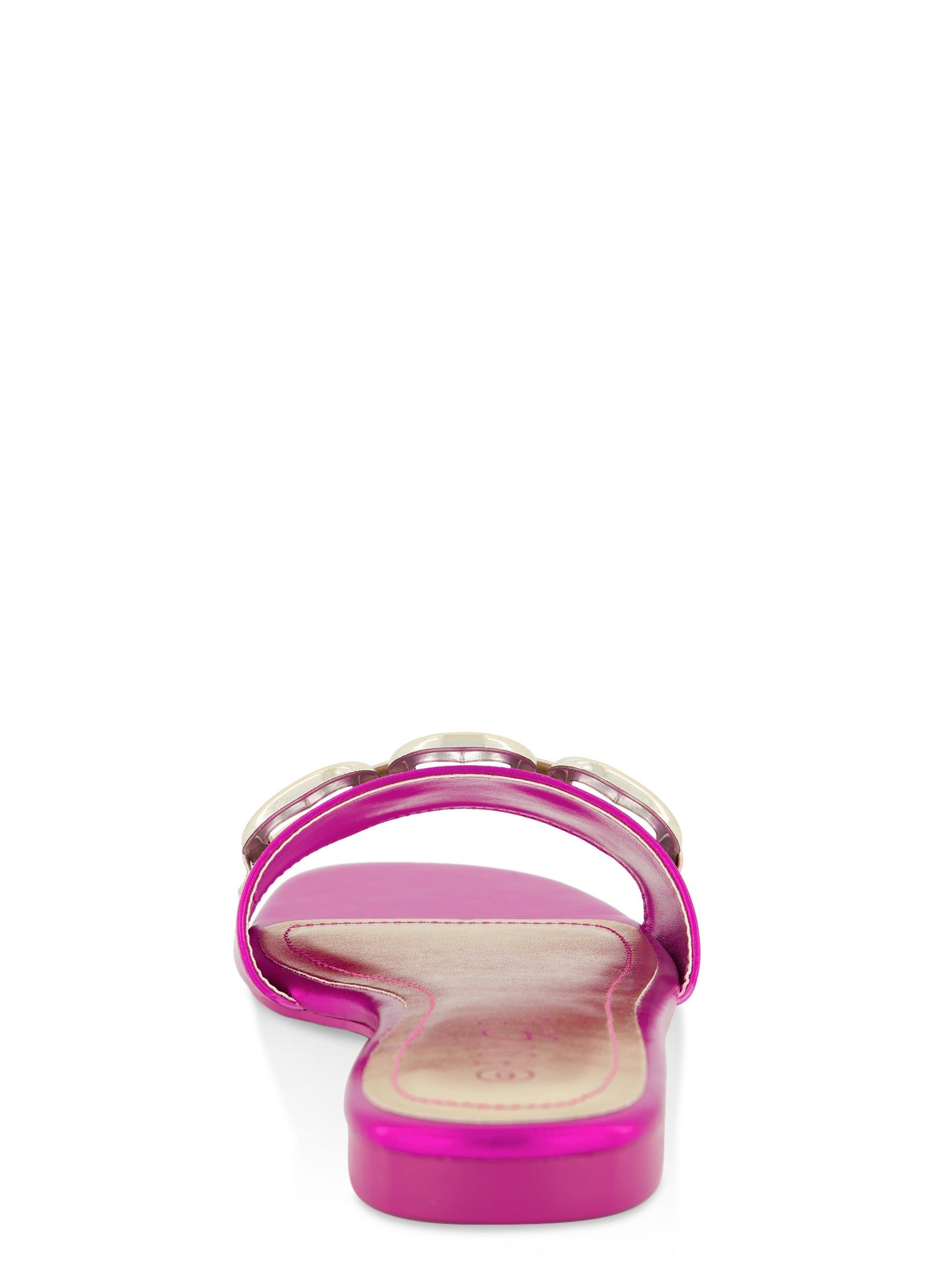 Metallic Ring Detail Slide Sandals sold by Rainbow product image thumbnail 3