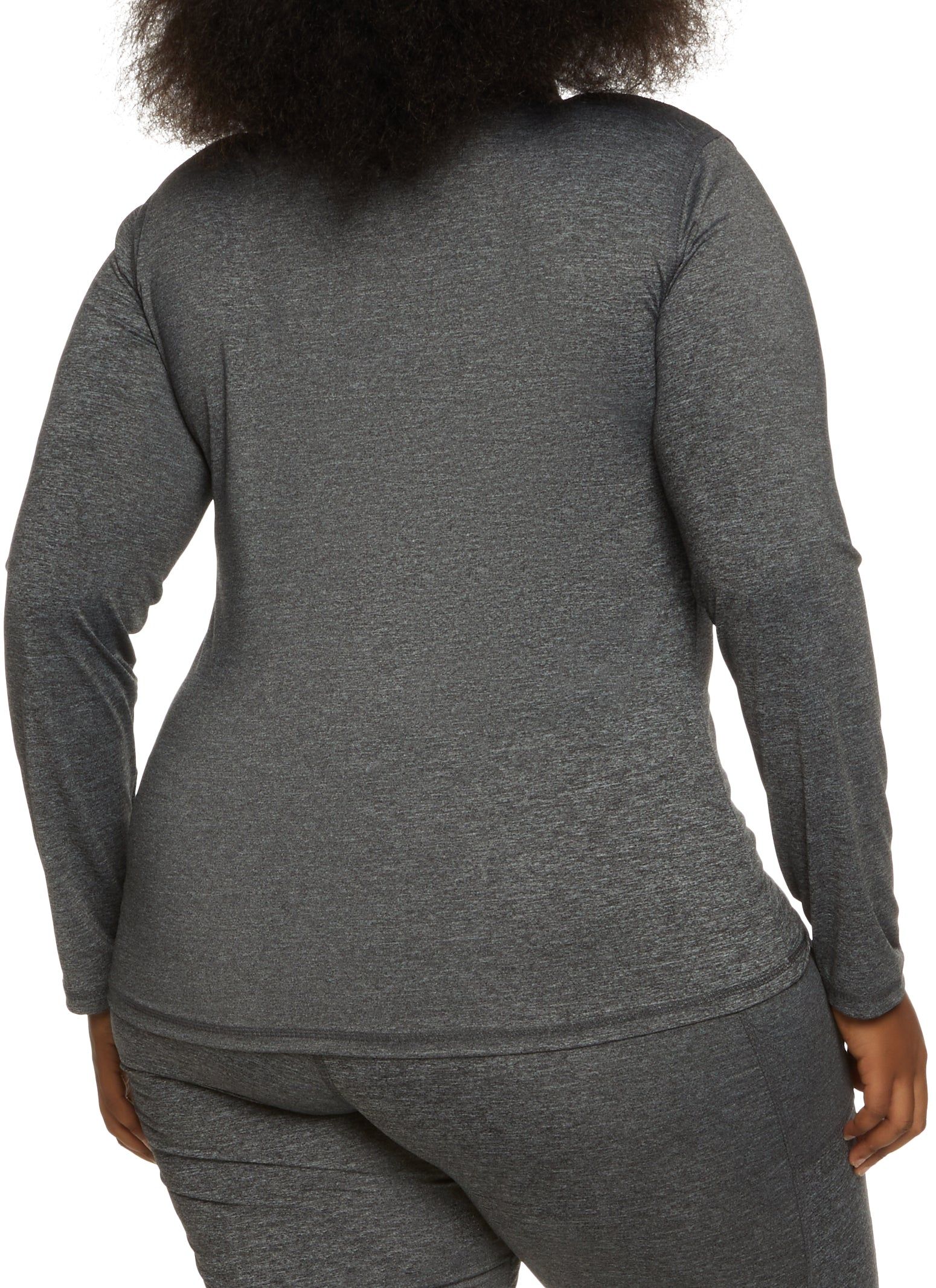 Plus Size Ruched Zip Front Track Jacket sold by Rainbow product image thumbnail 3