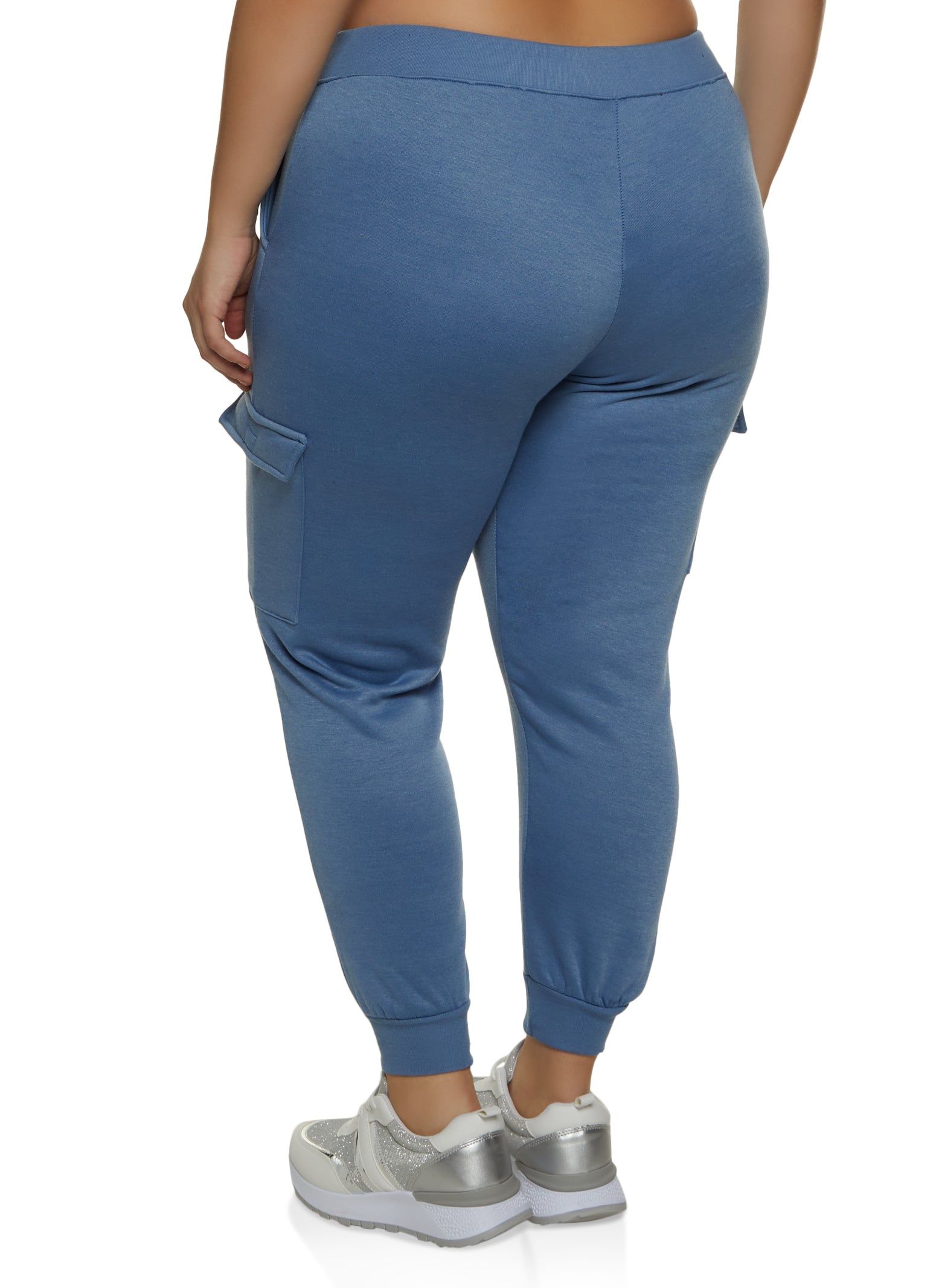 Plus Size Cargo Pocket Fleece Lined Joggers sold by Rainbow product image thumbnail 2