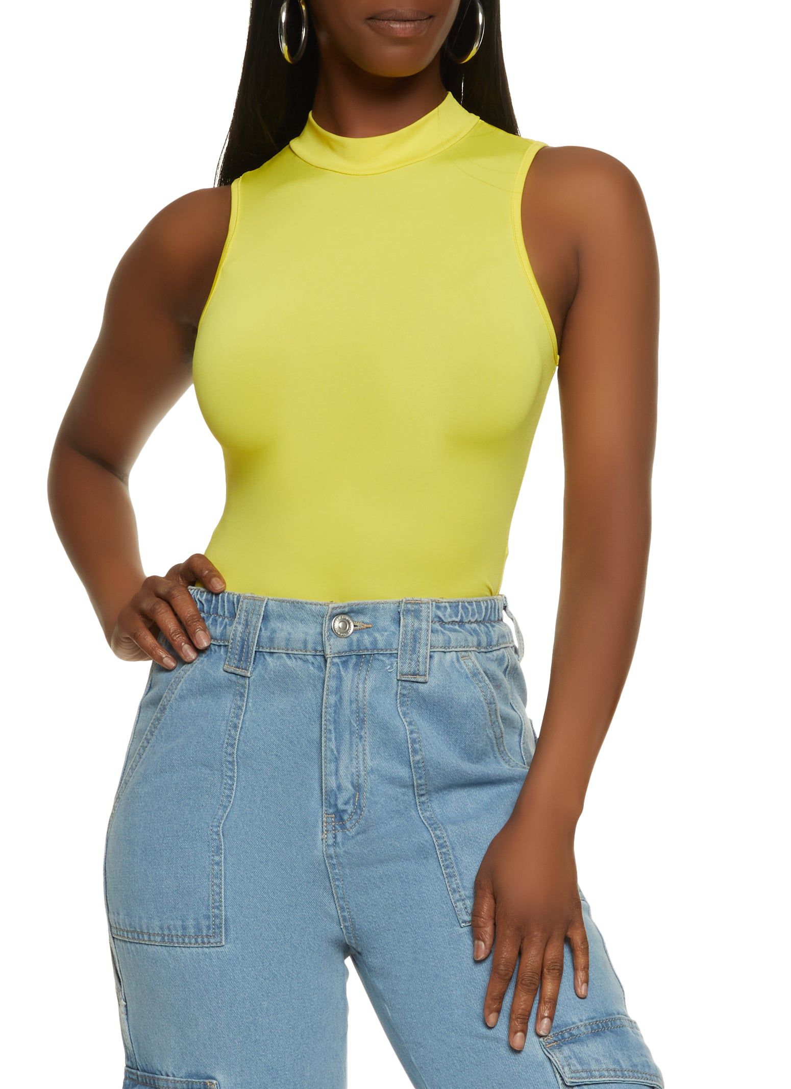 Mock Neck Tank Bodysuit sold by Rainbow product image thumbnail 2