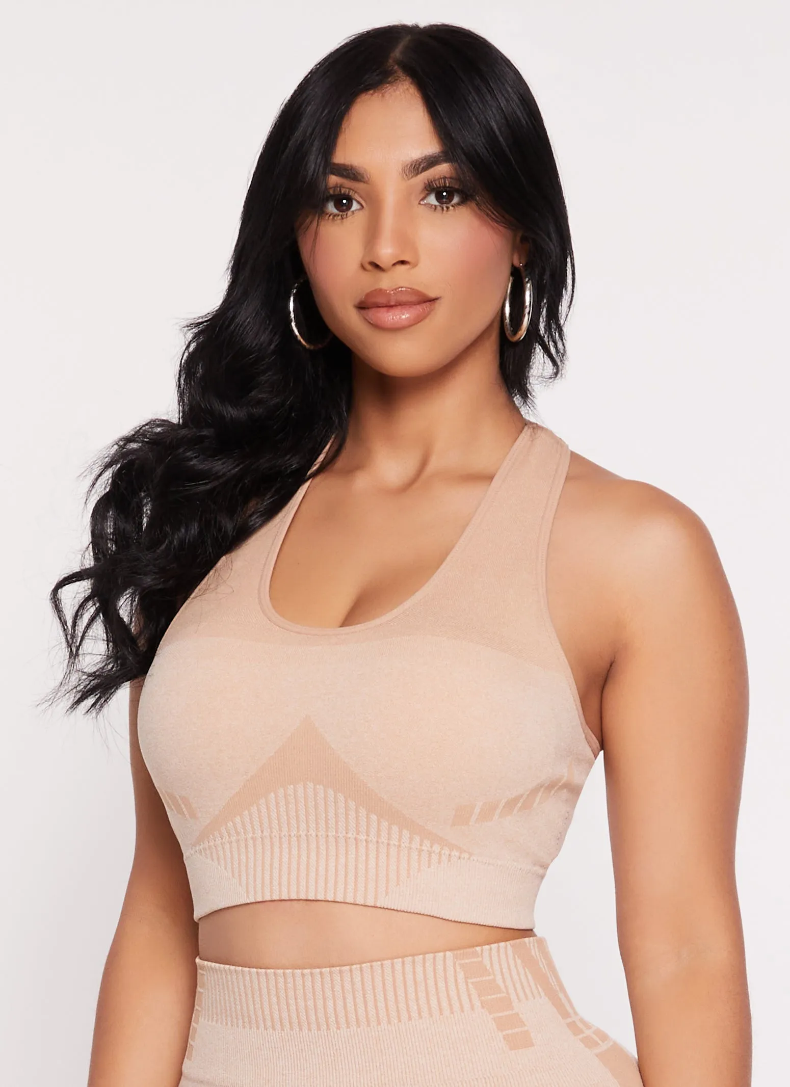 Seamless Racerback Cropped Tank Top sold by Rainbow