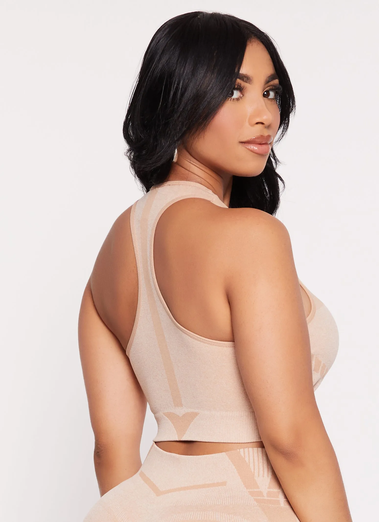 Seamless Racerback Cropped Tank Top sold by Rainbow product image thumbnail 3