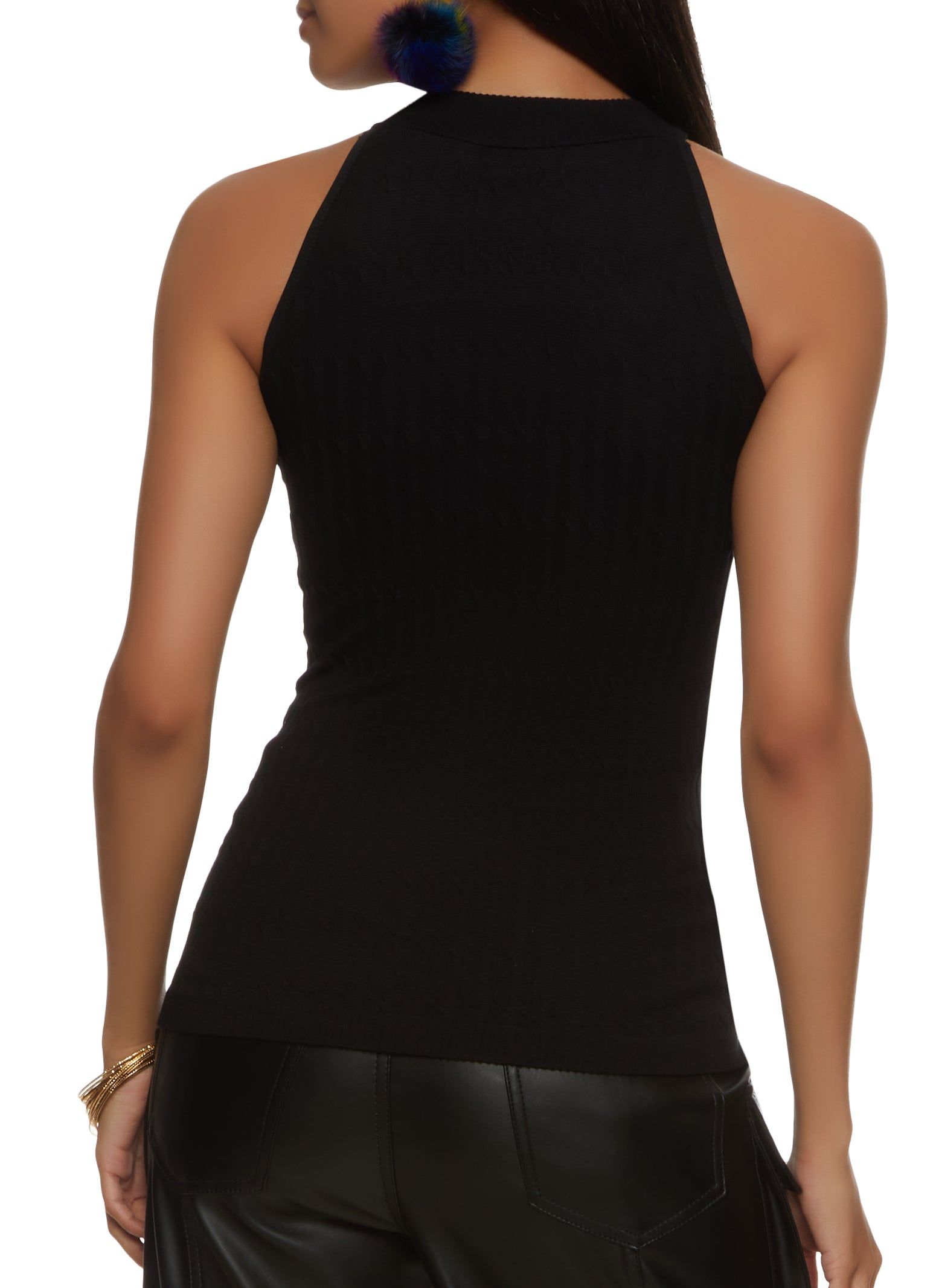 Textured Knit Seamless Tank Top sold by Rainbow product image thumbnail 2