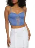 Floral Lace Corset Bustier Top sold by Rainbow
