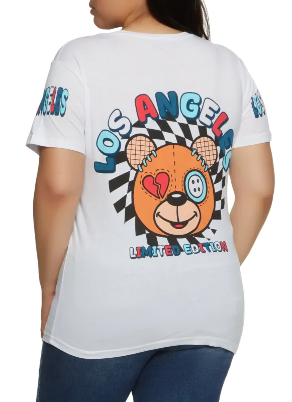 Plus Size Los Angeles Limited Edition Graphic Tee sold by Rainbow