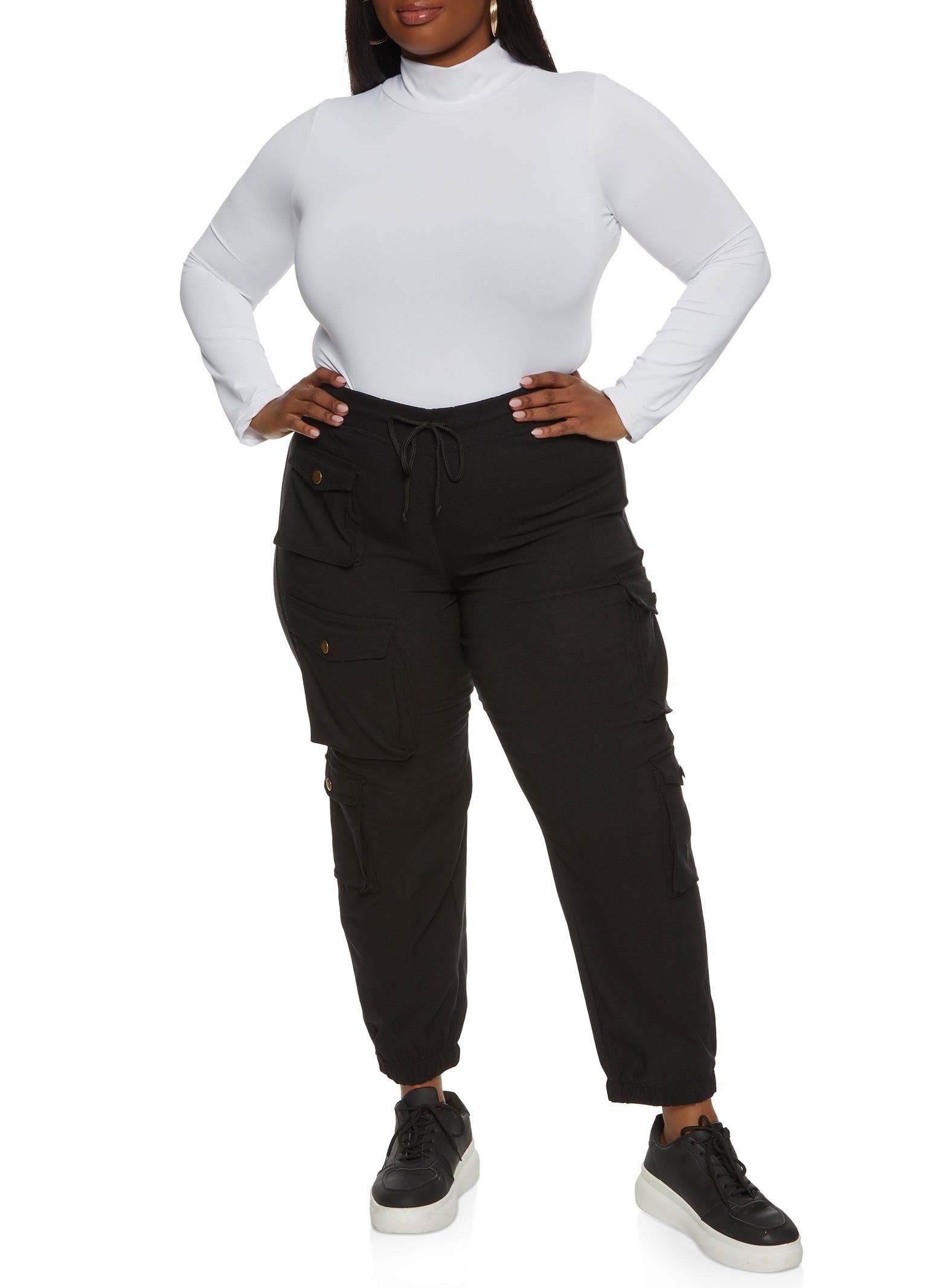 Plus Size Hyperstretch Cargo Pocket Joggers sold by Rainbow product image thumbnail 2