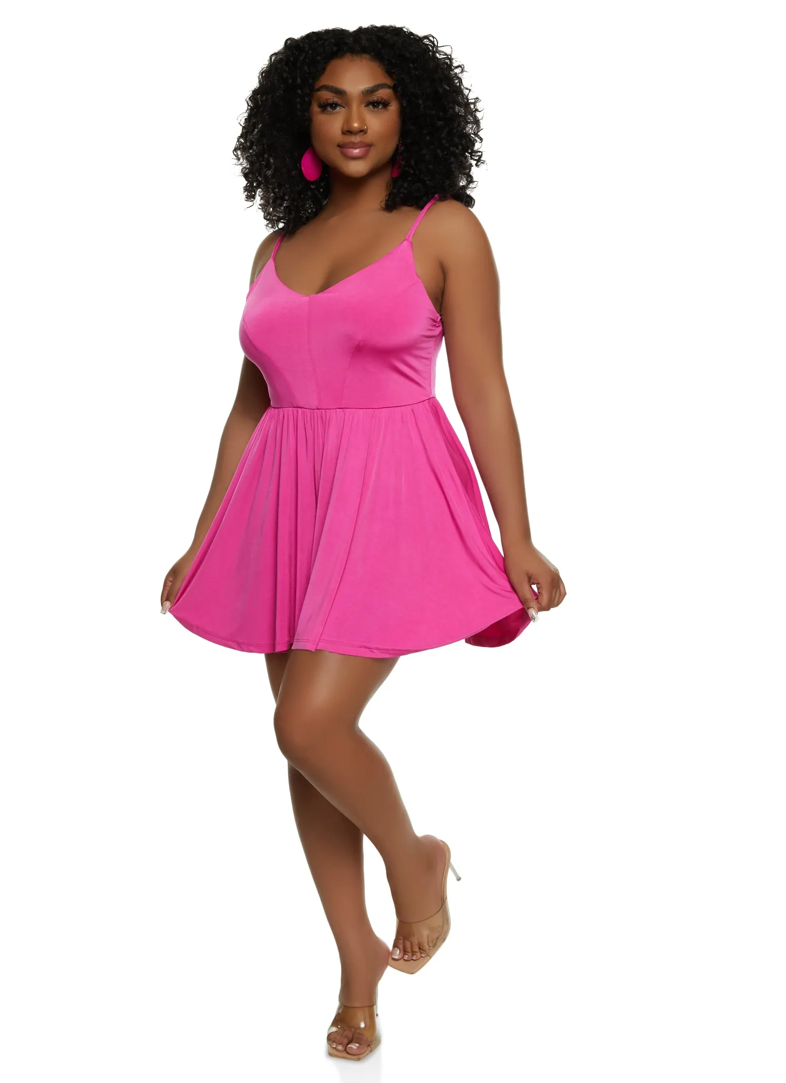 Haute Monde Sleeveless Cross Back Cami Romper sold by Rainbow product image thumbnail 2