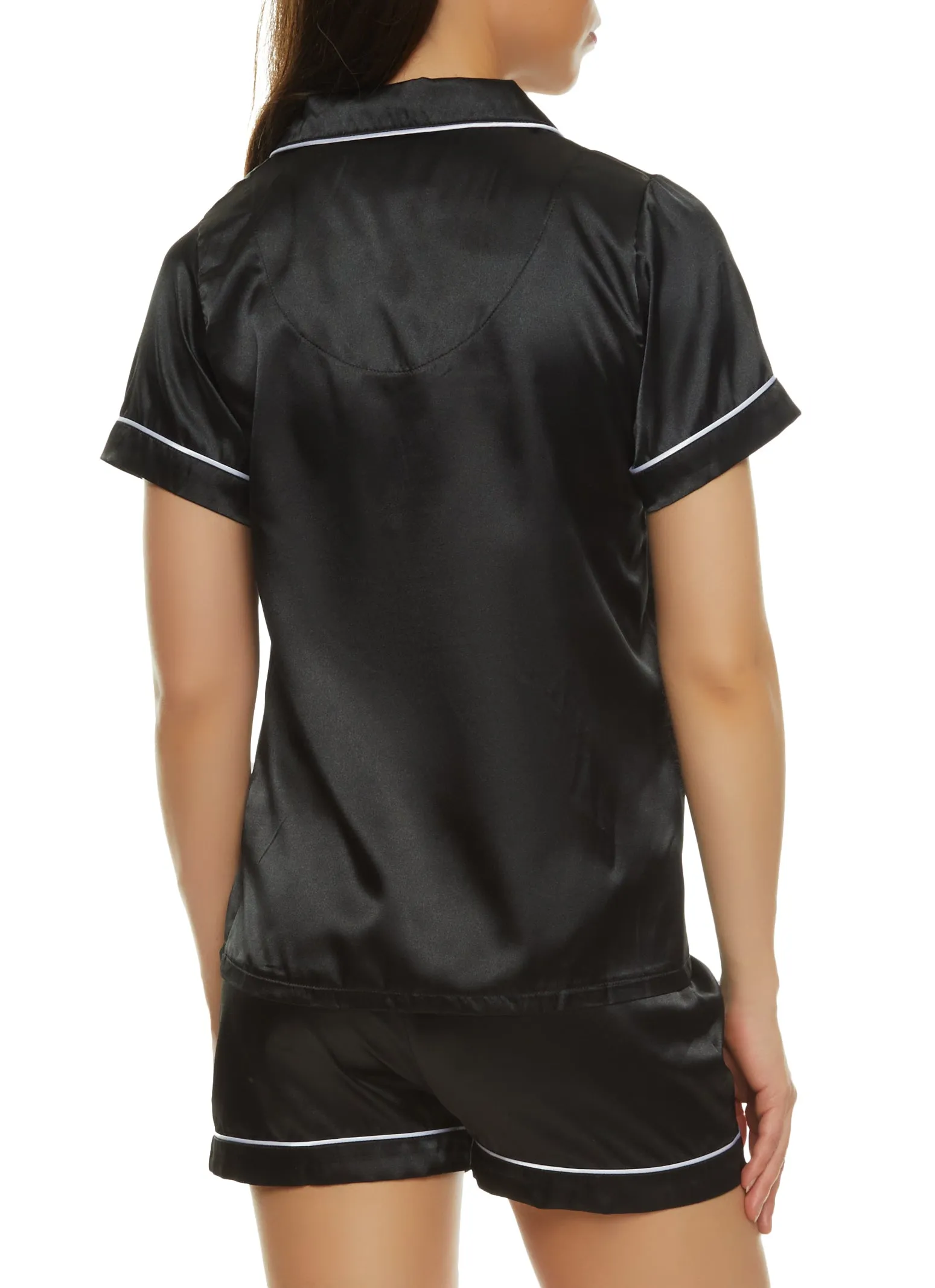 Satin Bridal Squad Pajama Shirt and Shorts sold by Rainbow product image thumbnail 2