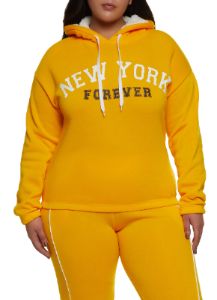 Plus Size New York Forever Hoodie sold by Rainbow