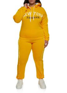 Plus Size New York Forever Hoodie sold by Rainbow