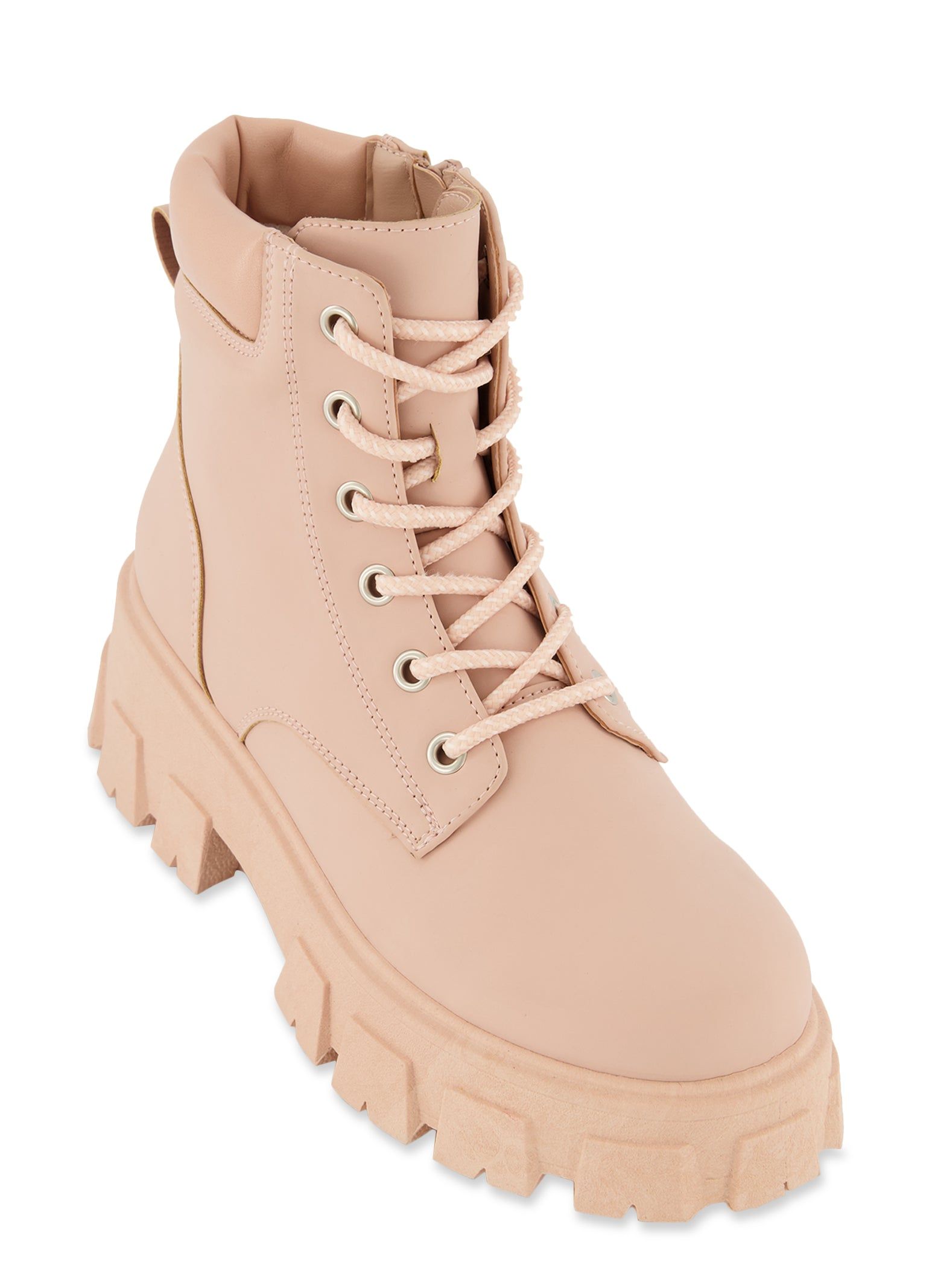 Lace Up Lug Sole Combat Boots sold by Rainbow