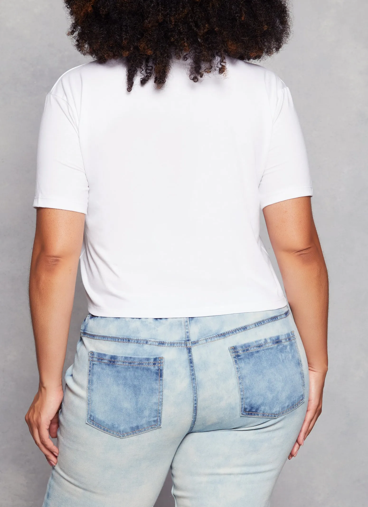 Plus Size No Worries God Got Me Graphic Tee sold by Rainbow product image thumbnail 3