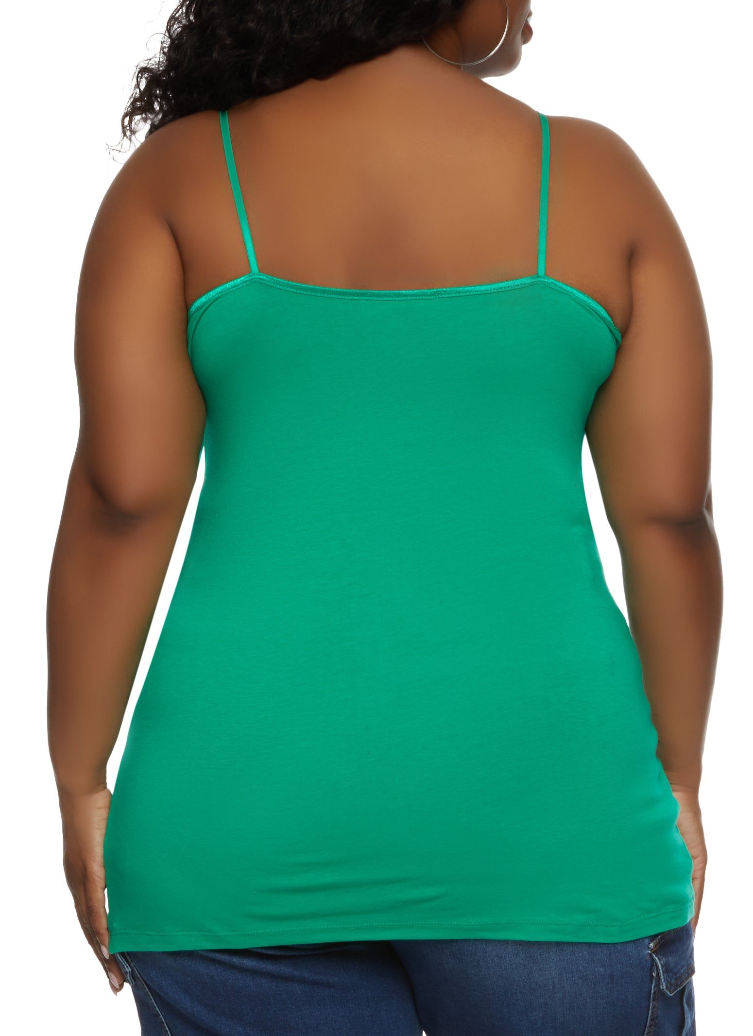Plus Size Solid Scoop Neck Cami sold by Rainbow product image thumbnail 2