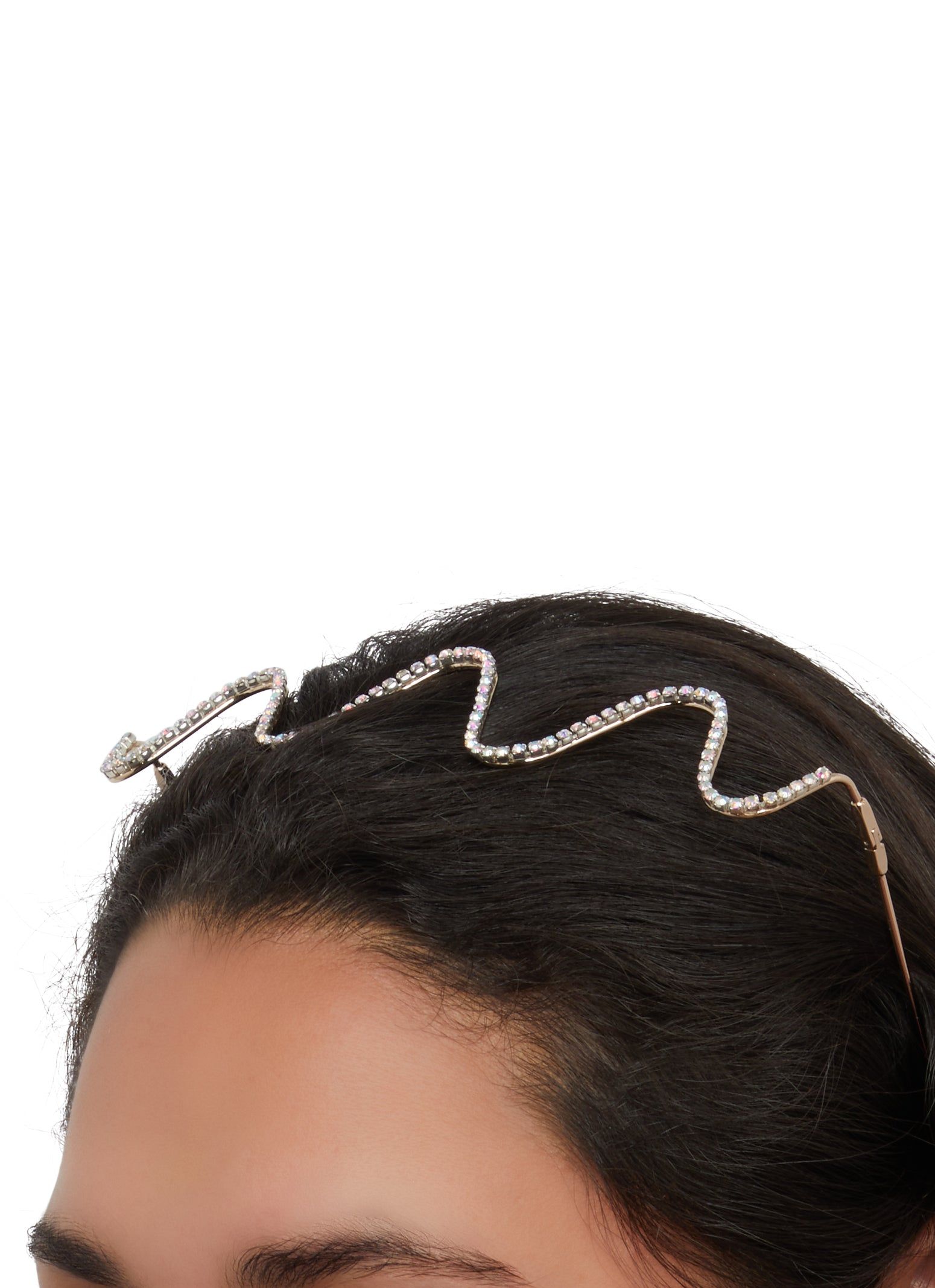Rhinestone Wavy Headband sold by Rainbow